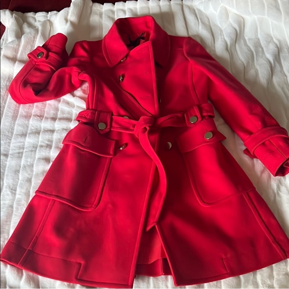 Marc Jacobs Stylish Red Belted Coat